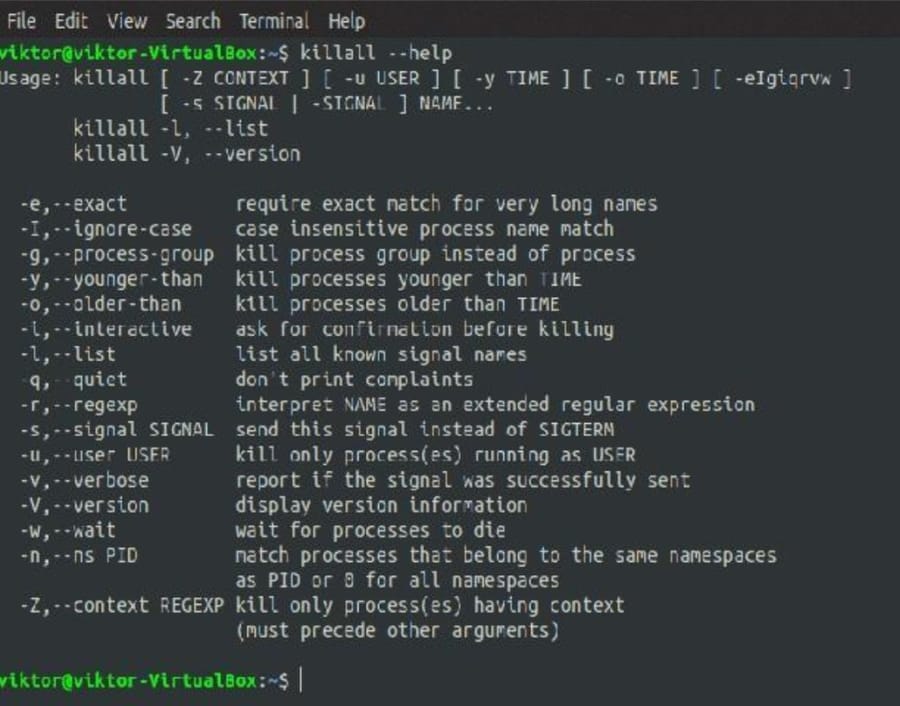 kill all command